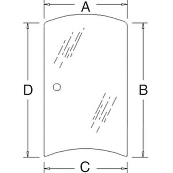 Aftermarket LH Side Glass Fits Kubota M5040 M6040 M7040 M8540 M9540 Models 3C581-70530 3C581 CAH40-0006 - main